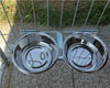 Porta Ciotole per Box Cani Regolabile in Acciaio Inox Diametro Ciotole 24 cm Prodotti per animali domestici/Cani/Cucce gabbiette e recinzioni/Recinti da esterno Ogomondo - Martina Franca, Commerciovirtuoso.it