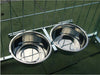Porta Ciotole per Box Cani Regolabile in Acciaio Inox Diametro Ciotole 24 cm Prodotti per animali domestici/Cani/Cucce gabbiette e recinzioni/Recinti da esterno Ogomondo - Martina Franca, Commerciovirtuoso.it
