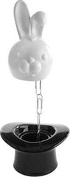 Porta clip in ceramica cappello del mago con coniglietto Casa e cucina/Organizzazione interni/Contenitori e barattoli da cucina/Portaoggetti e supporti/Porta spezie Led Mall Home - Napoli, Commerciovirtuoso.it