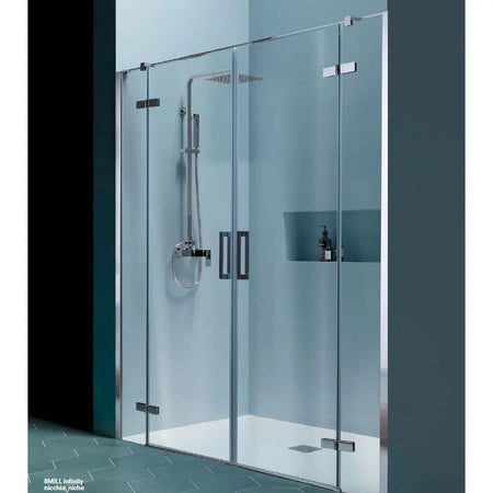 Porta Doccia Doppia Battente Anticalcare 8mm Infinity H200 - Shopbagno.it