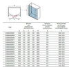 Porta Doccia Battente H200 Anticalcare Trasparente 8mm