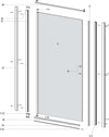 Porta Doccia Battente Swing per Box Nicchia Black Profilo Nero Cristallo 6 mm Fai da te/Attrezzature per cucine e bagni/Attrezzature per bagni/Docce e componenti doccia/Box doccia Ogomondo - Martina Franca, Commerciovirtuoso.it