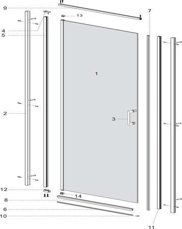 Porta Doccia Battente Swing per Box Nicchia Black Profilo Nero Cristallo 6 mm Fai da te/Attrezzature per cucine e bagni/Attrezzature per bagni/Docce e componenti doccia/Box doccia Ogomondo - Martina Franca, Commerciovirtuoso.it
