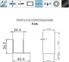 Porta-Doccia-Battente-vetro-Trasparente-Anticalcare-8mm-H195-Like