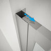Porta Doccia Pieghevole 6mm Trasparente H200cm Anticalcare