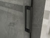 Porta Doccia Profili Neri Scorrevole 8mm Trasparente H195 - Libra Black