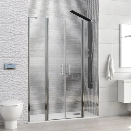 Porta Doccia Saloon H200 6mm Trasparente Anticalcare - Panex 700