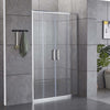 Porta-Doccia-Scorrevole-a-doppia-porta-Trasparente-Anticalcare-6mm-H195cm-Zaffiro