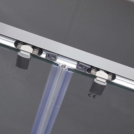 Porta-Doccia-Scorrevole-a-doppia-porta-Trasparente-Anticalcare-6mm-H195cm-Zaffiro