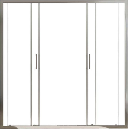 Porta-Doccia-Scorrevole-a-doppia-porta-Trasparente-Anticalcare-6mm-H195cm-Zaffiro