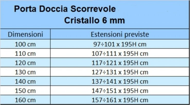 Porta-doccia-scorrevole-trasparente-6mm-Erica-profilo-nero