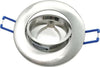 Porta-Faretto-A-Incasso-Orientabile-.-Portafaretto-Supporto-Tondo-P12-Silver-Opaco-Universo