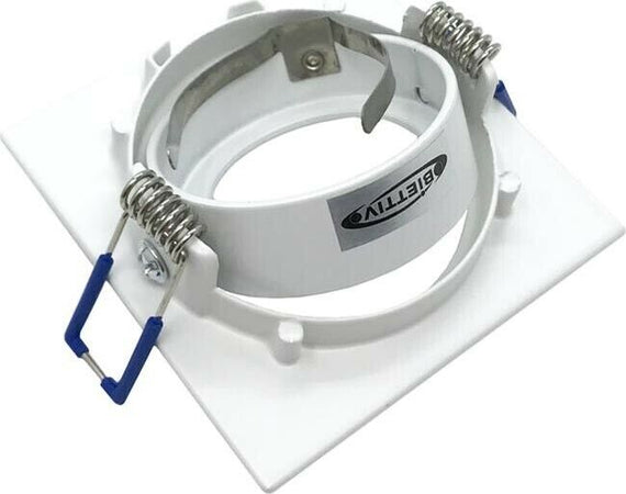 Porta-Faretto-A-Incasso-Supporto-.-Quadrato-Portafaretto-Gu10-P20-Bianco--Universo