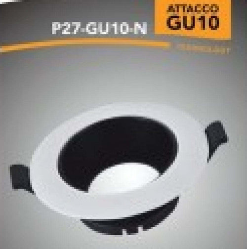 Porta Faretto Ad Incasso Orientabile Attacco Gu10 Bianco E Nero P27-gu10-n Casa, arredamento e bricolage > Illuminazione da interno > Portafaretti Trade Shop italia - Napoli, Commerciovirtuoso.it