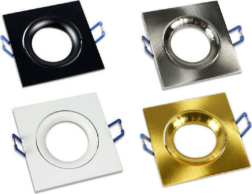 Porta Faretto Ad Incasso Quadrato Faretto Orientabile Con Molle Foro 75 Mm P20 Casa, arredamento e bricolage > Illuminazione da interno > Portafaretti Trade Shop italia - Napoli, Commerciovirtuoso.it