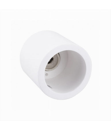 Porta Faretto Applique Da Soffitto In Gesso Verniciabile Cilindro Gu10 Gs-c140-t