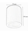 Porta Faretto Applique Da Soffitto In Gesso Verniciabile Cilindro Gu10 Gs-c140-t