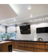 Porta Faretto Applique Soffitto In Gesso Verniciabile Forma Cubo Gu10 Gs-c140-q