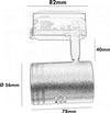 Porta-Faretto-Da-Binario-Attacco-Gu10-Faro-Orientabile-Per-Soffitto-Bianco-P26-b-Universo