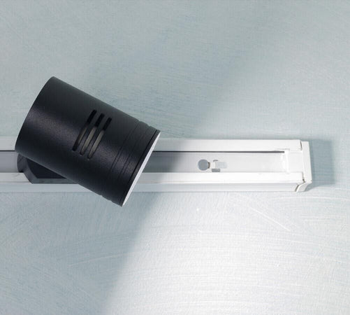 Porta-Faretto-Da-Binario-Con-Attacco-Gu10-Faro-Orientabile-Per-Soffitto-Nero-P26-n-Universo