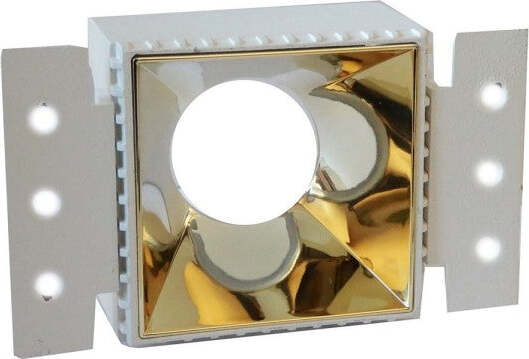 Porta-Faretto-Da-Incasso-Lampadine-Led-Gu10-7watt-Per-Controsoffitto-Cartongesso