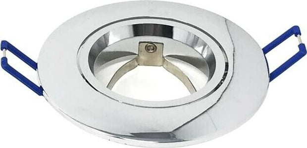 Porta-Faretto-Da-Incasso-Tondo-.-Supporto-Portafaretto-Controsoffitto-P12-Argento-Universo