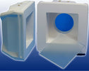 PORTA FARETTO FISSO IN GESSO AD INCASSO LED QUADRATO CON VETRO GU10 12X12 CM  Trade Shop italia - Napoli, Commerciovirtuoso.it