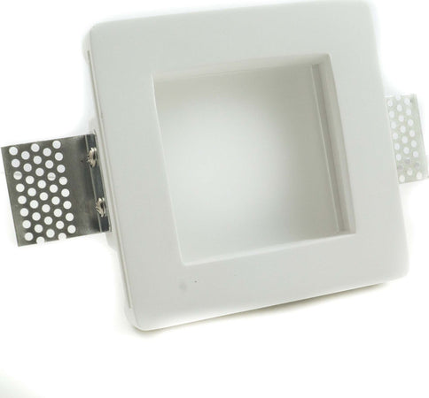 PORTA FARETTO FISSO IN GESSO AD INCASSO PER LAMPADINE GU10 LED QUADRATO 12X12 CM  Trade Shop italia - Napoli, Commerciovirtuoso.it