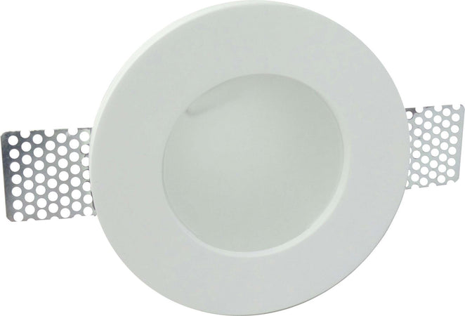 PORTA FARETTO FISSO IN GESSO DA INCASSO PER LAMPADE GU10 A LED TONDO CON VETRO  Trade Shop italia - Napoli, Commerciovirtuoso.it