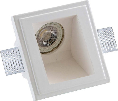 PORTA FARETTO GESSO INCASSO SCOMPARSA 12x12CM QUADRATO LED LUCI CONTROSOFFITTO  Trade Shop italia - Napoli, Commerciovirtuoso.it