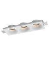 Porta Faretto In Gesso A Scomparsa 3 Led Fori Da Incasso Soffitto Verniciabile