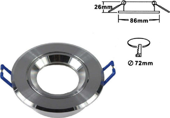 Porta Faretto Incasso Faretto Gu10 Rotondo Acciaio Orientabile Portalampada P1 Casa, arredamento e bricolage > Illuminazione da interno > Portafaretti Trade Shop italia - Napoli, Commerciovirtuoso.it