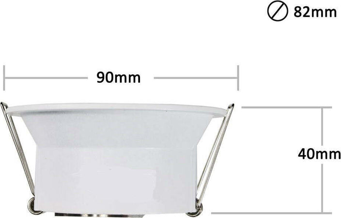 Porta Faretto Incasso Per Faretto Tondo Gu10 Orientabile Per Controsoffitto P13 Casa, arredamento e bricolage > Illuminazione da interno > Portafaretti Trade Shop italia - Napoli, Commerciovirtuoso.it