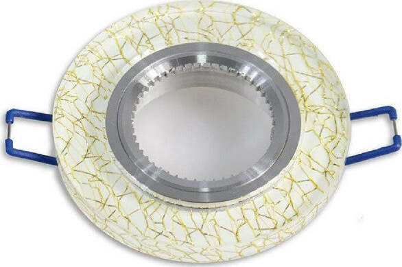 Porta Faretto Incasso Per Faretto Tondo Vetro Bianco Venature Oro Argento P15 Illuminazione/Illuminazione per interni/Luci da incasso Trade Shop italia - Napoli, Commerciovirtuoso.it