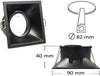 Porta-Faretto-Incasso-Supporto-Faretto-Orientabile-Quadrato-Gu10-Foro-82-Mm-P14