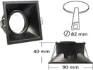 Porta-Faretto-Incasso-Supporto-Faretto-Orientabile-Quadrato-Gu10-Foro-82-Mm-P14