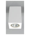 Porta Faretto Lampada Da Soffitto Quadrato In Gesso Gu10 H110mm Ip20 Gs-c110-q