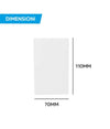 Porta Faretto Lampada Da Soffitto Quadrato In Gesso Gu10 H110mm Ip20 Gs-c110-q