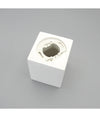 Porta Faretto Lampada Da Soffitto Quadrato In Gesso Gu10 H110mm Ip20 Gs-c110-q