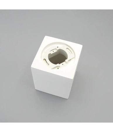 Porta Faretto Lampada Da Soffitto Quadrato In Gesso Gu10 H110mm Ip20 Gs-c110-q