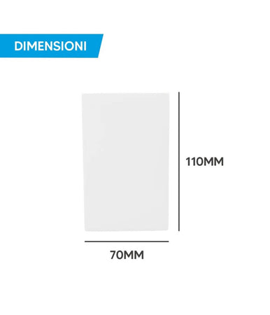 Porta Faretto Lampada Da Soffitto Quadrato In Gesso Gu10 H110mm Ip20 Gs-c110-q