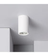 Porta Faretto Lampada Soffitto Gu10 Cilindro Gesso H110mm Verniciabile Gs-c110-t