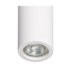 Porta Faretto Lampada Soffitto Gu10 Cilindro In Gesso H90mm Verniciabile Gs-c90-t