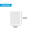 Porta Faretto Lampada Soffitto Quadrato In Gesso Attacco Gu10 H90mm Ip20 Gs-c90-q