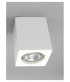 Porta Faretto Lampada Soffitto Quadrato In Gesso Attacco Gu10 H90mm Ip20 Gs-c90-q