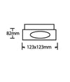 Porta Faretto Orientabile Da Incasso Bianco Per Lampadine Gu10 Gu5.3 P33-gu10-b1
