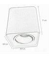 Porta Faretto Orientabile Da Soffitto Nero Per Faretto Gu10 / Gu5.3 P34-gu10-n1