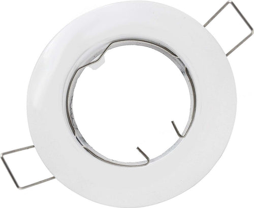 PORTA FARETTO PORTAFARETTO FISSO INCASSO LAMPADINE LAMPADA LED GU10 BIANCO 60MM  Trade Shop italia - Napoli, Commerciovirtuoso.it