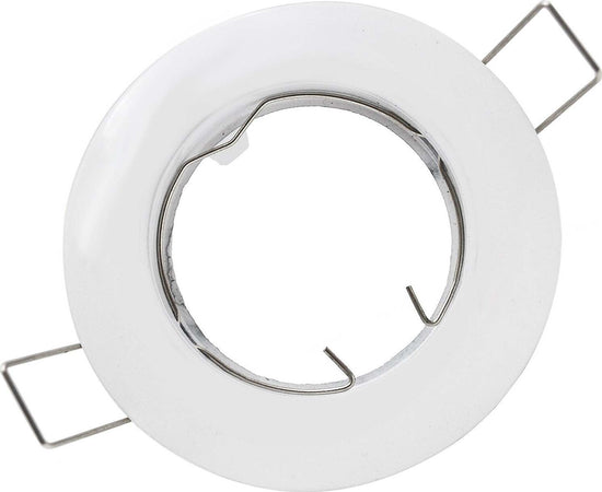 PORTA FARETTO PORTAFARETTO FISSO INCASSO LAMPADINE LAMPADA LED GU10 BIANCO 60MM  Trade Shop italia - Napoli, Commerciovirtuoso.it