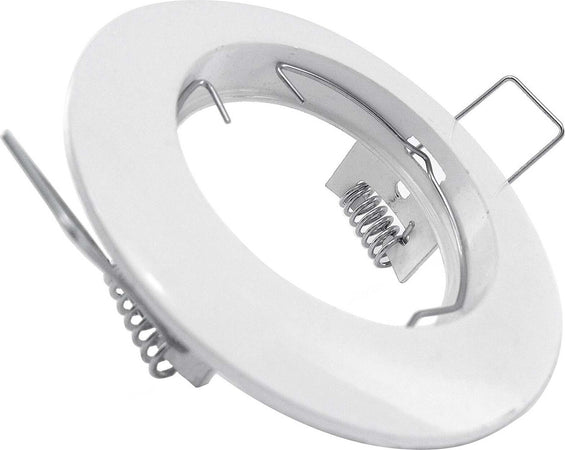 PORTA FARETTO PORTAFARETTO FISSO INCASSO LAMPADINE LAMPADA LED GU10 BIANCO 60MM  Trade Shop italia - Napoli, Commerciovirtuoso.it